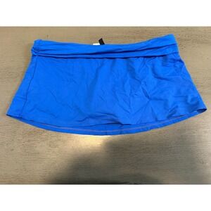 SKIRTED blue CHAPS lined  swimsuit bikiini bottom  size  6